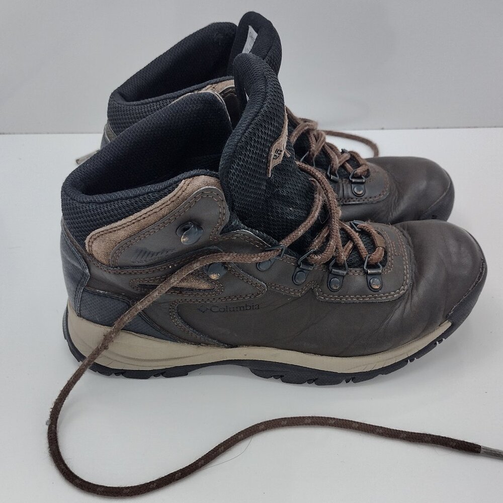 Columbia Omni grip Leather brown Waterproof Hiking Boots BL3783-23 Women's 7 - Picture 2 of 7